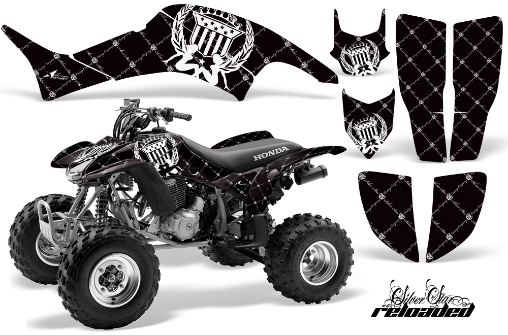 Honda TRX400EX Graphics Kit BLACK Reloaded JPG